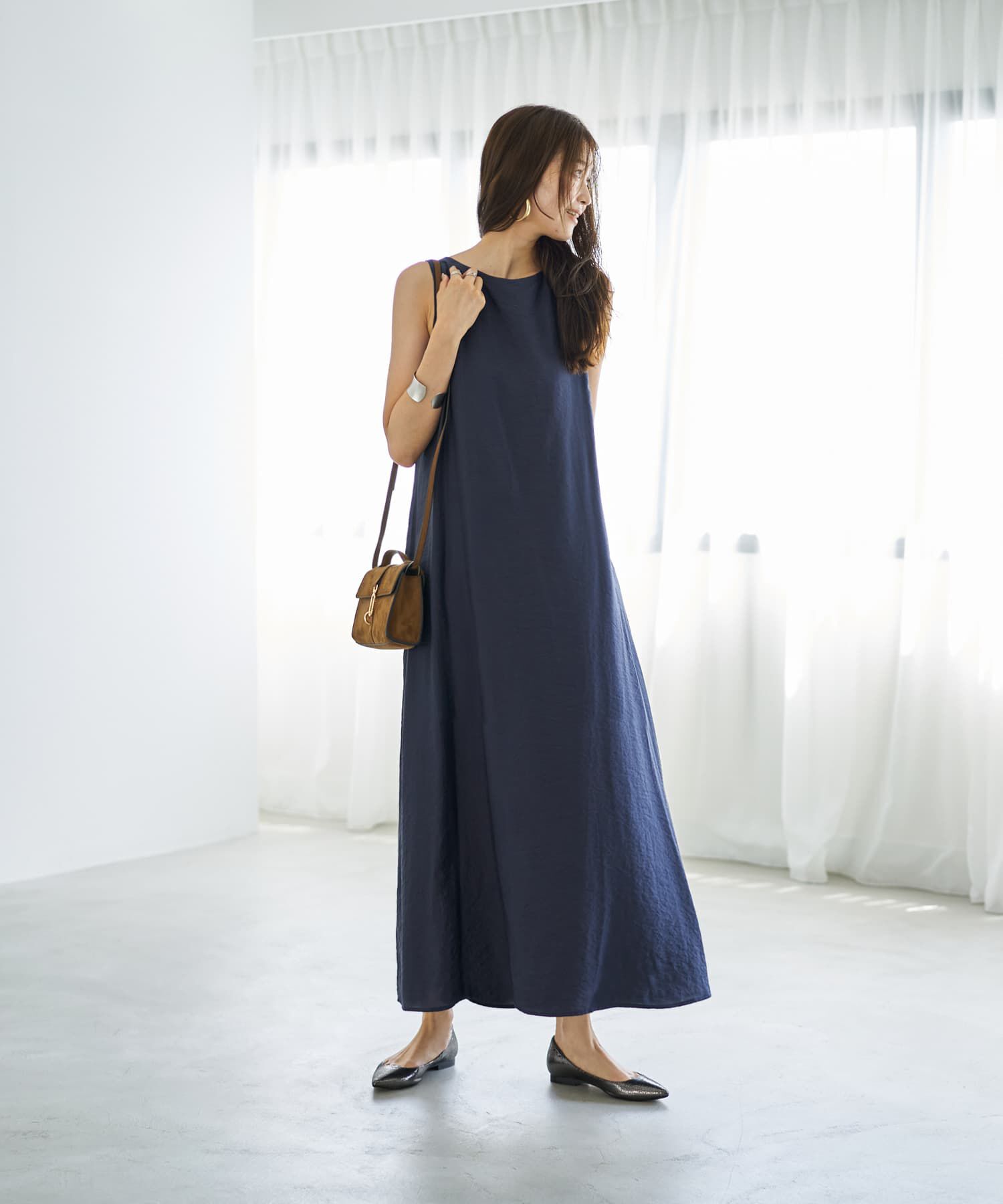 STYLE DELI「前後2WAYひねりVネックワンピース」|ワンピース|