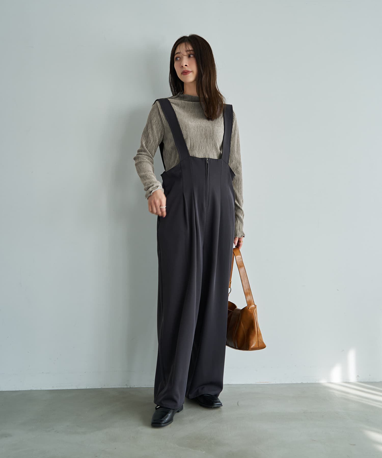 STYLE DELI「楊柳ベロア端っこメロウトップス」|Tシャツ・カットソー|