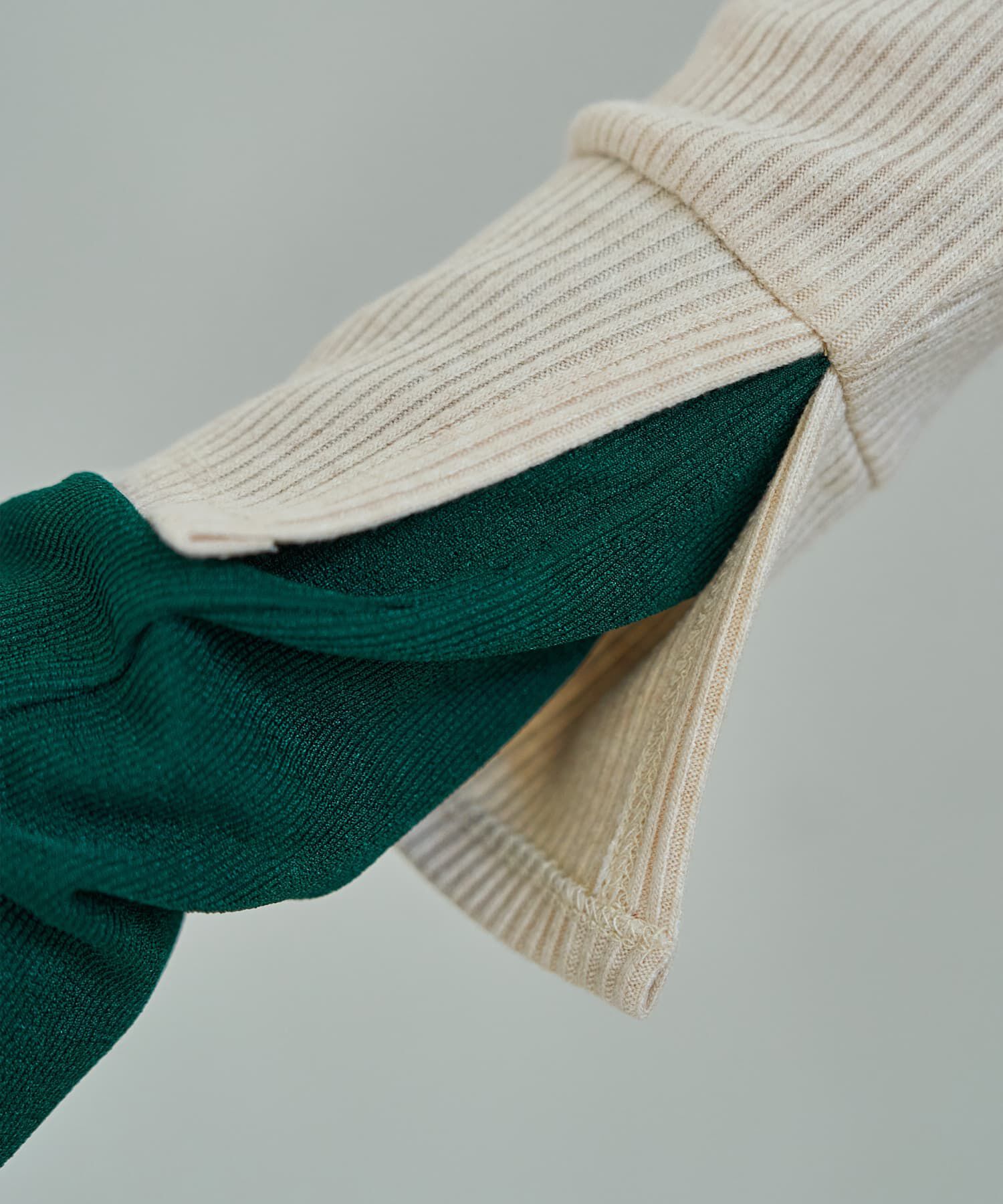 STYLE DELI「カラーレイヤードリブカットソートップス」|Tシャツ・カットソー|