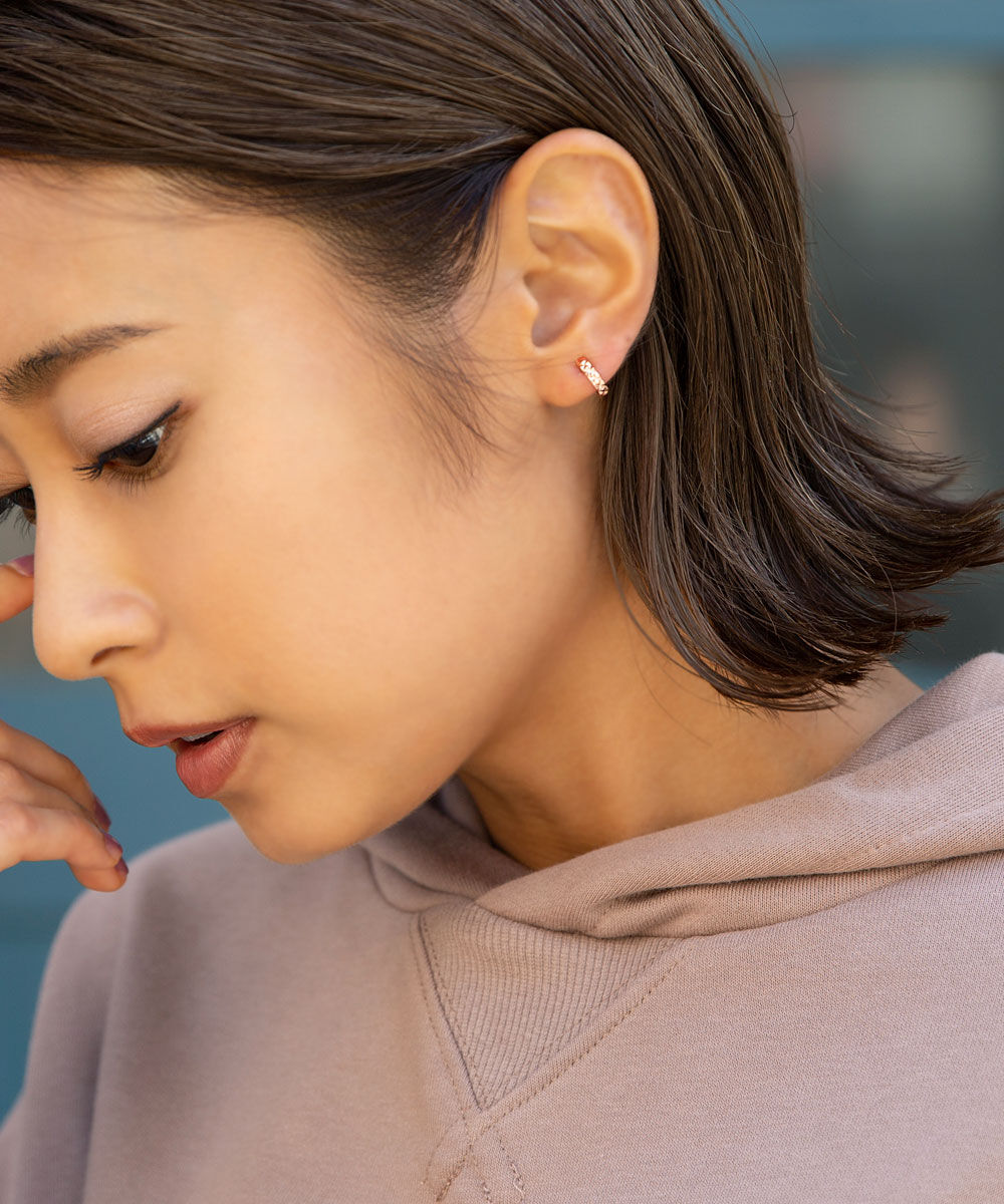 colleca la「miniループフィット・ラティスフープイヤリング」|イヤリング|