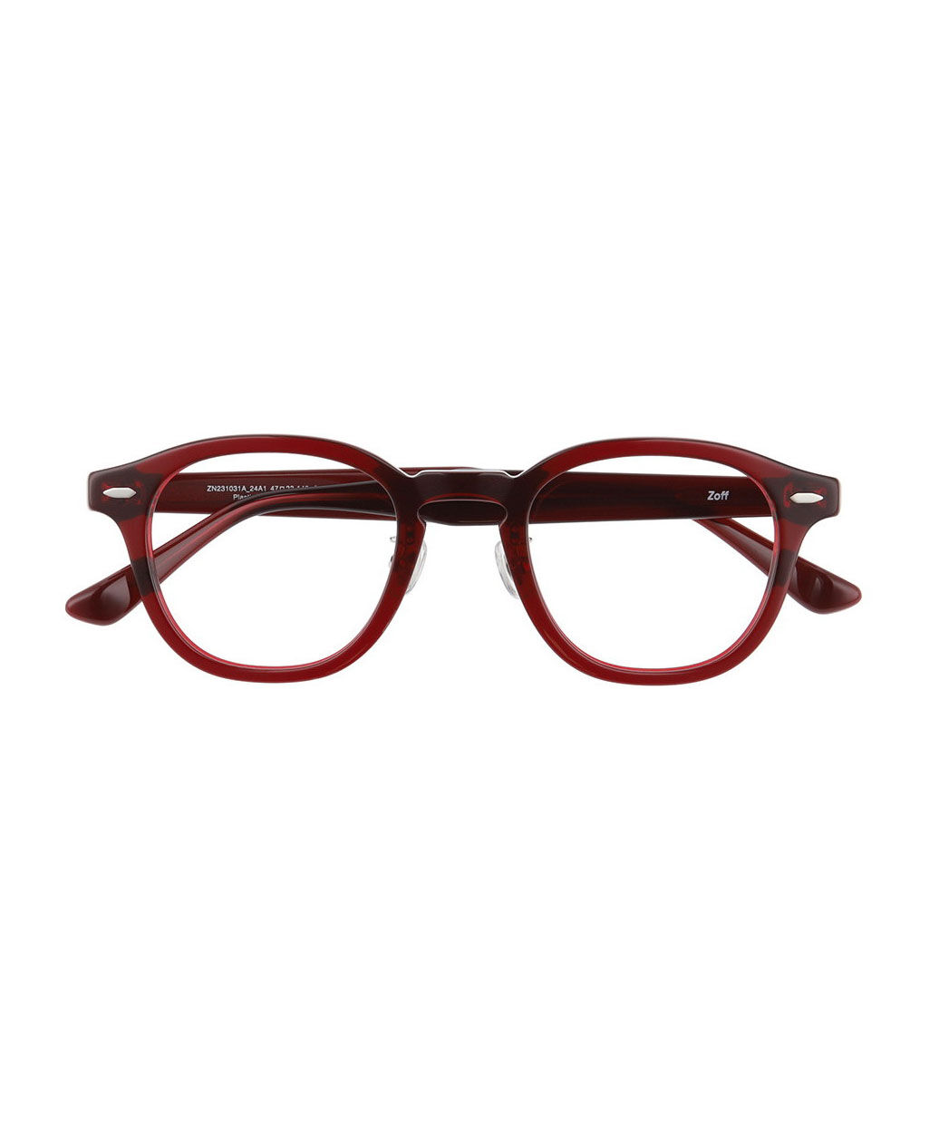  「Zoff ウェリントン型 メガネ｜CLASSIC 黒縁 太縁 クリアフレーム レンズ交換券付き」|メガネ|