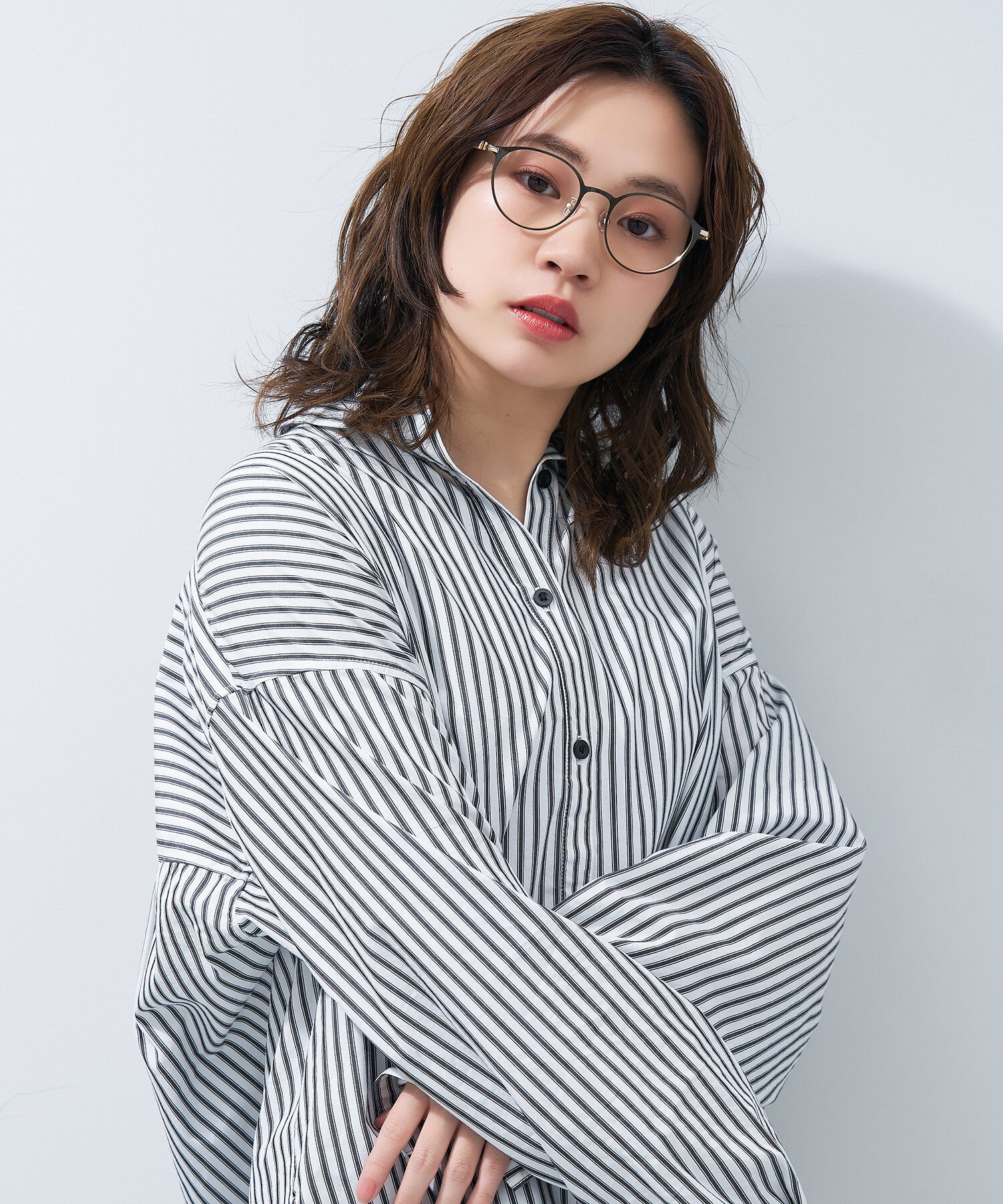  「ボストン型 メガネ｜ベーシック＆トレンド感のあるコンビフレーム レンズ交換券付き」|メガネ|