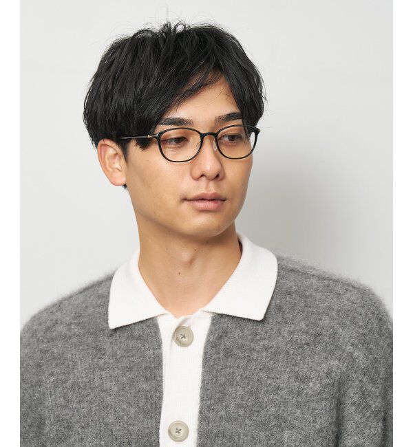  「ウェリントン型 メガネ 軽量 大人可愛い おうちメガネ 伊達メガネ レンズ交換券付」|メガネ|ブラック