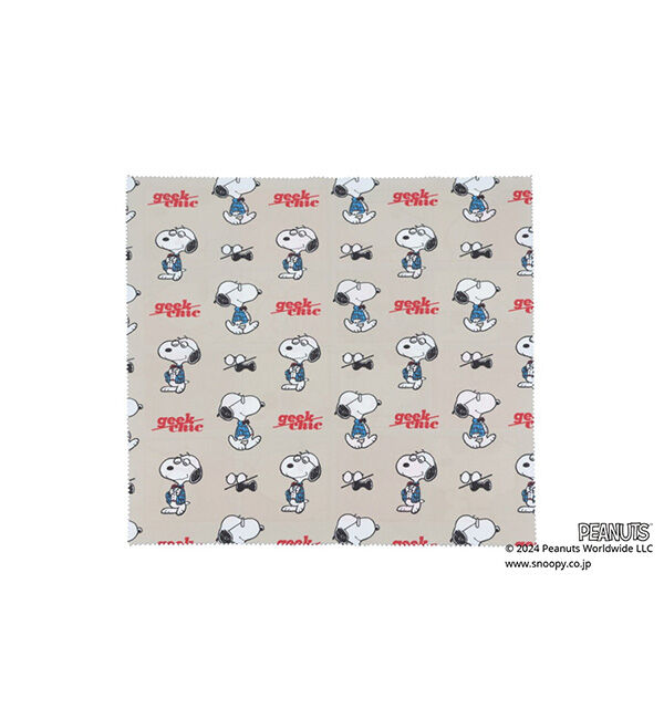  「大判クロス メガネクロス 眼鏡拭き | Zoff PEANUTS COLLECTION 4 ピーナッツ スヌーピー ギフト」|サングラス|