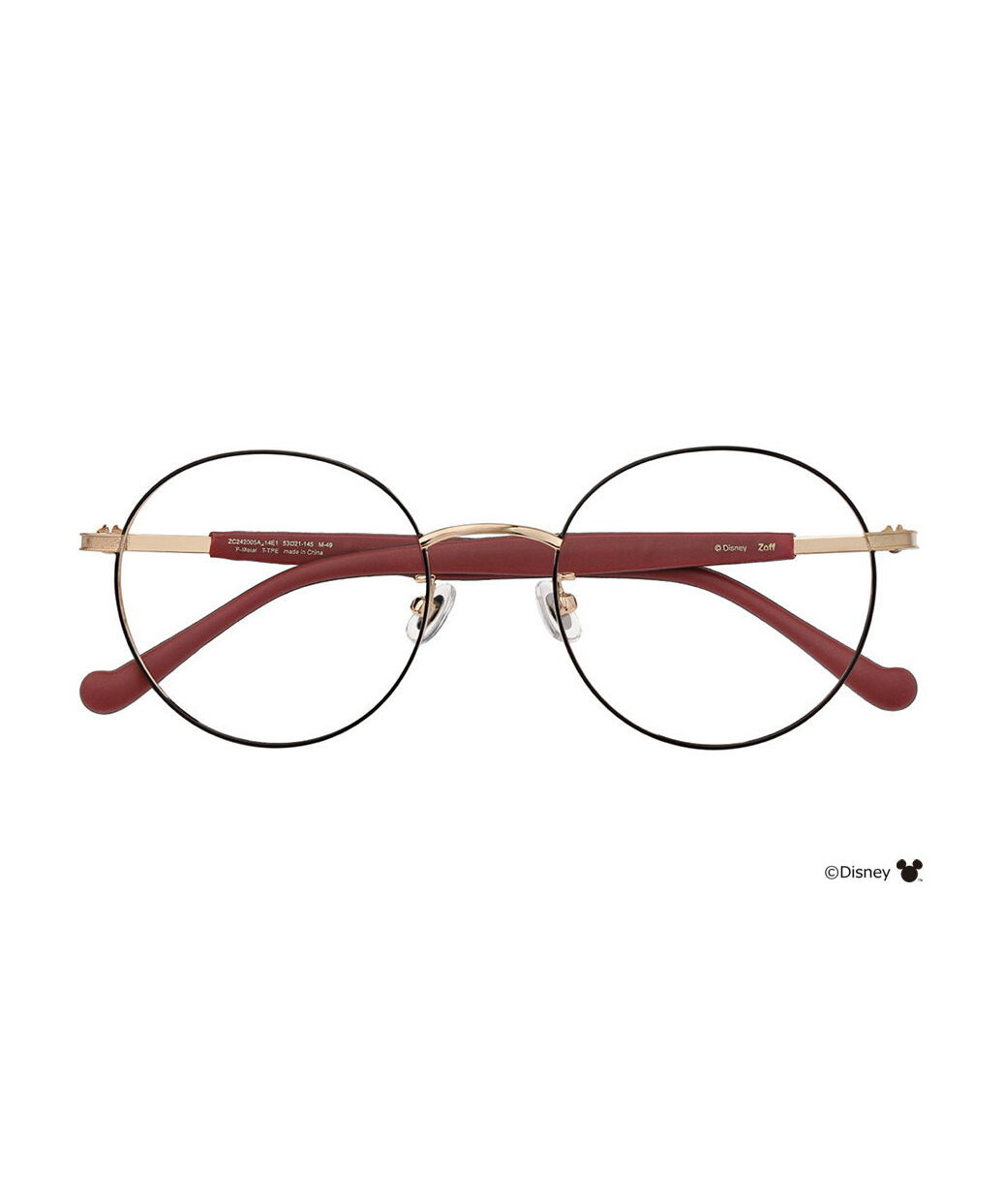  「Disney Collection created by Zoff &rdquo;PASTEL&rdquo; ミニーマウス メガネ くすみパステルカラー ﾚﾝｽﾞ交換券付」|メガネ|