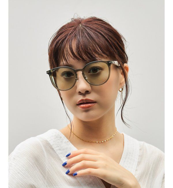  「SUNCUTGlasses/UV100%CUT サングラス｜ラバーテンプル｜ズレ落ち防止｜カラーレンズ｜紫外線対策 UVカット」|サングラス|