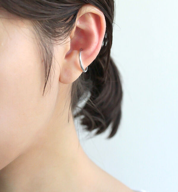  「プレーン粗し イヤーカフ」|イヤーカフ|