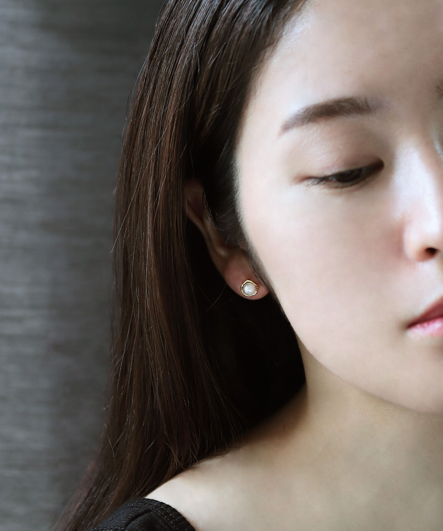  「silver925 パールビジュー 一粒パール スタッドピアス（ニッケルフリー）」|ピアス|