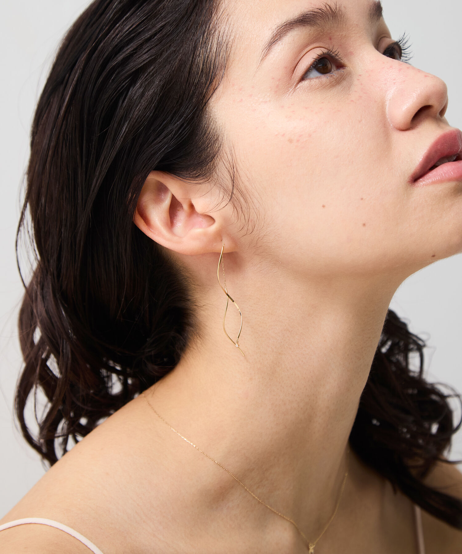 JUPITER「【K18】ダイヤモンドアメリカンピアス」|ピアス|