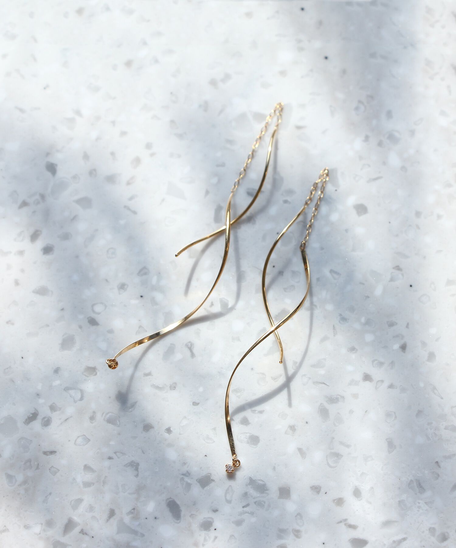 JUPITER「【K18】ダイヤモンドアメリカンピアス」|ピアス|