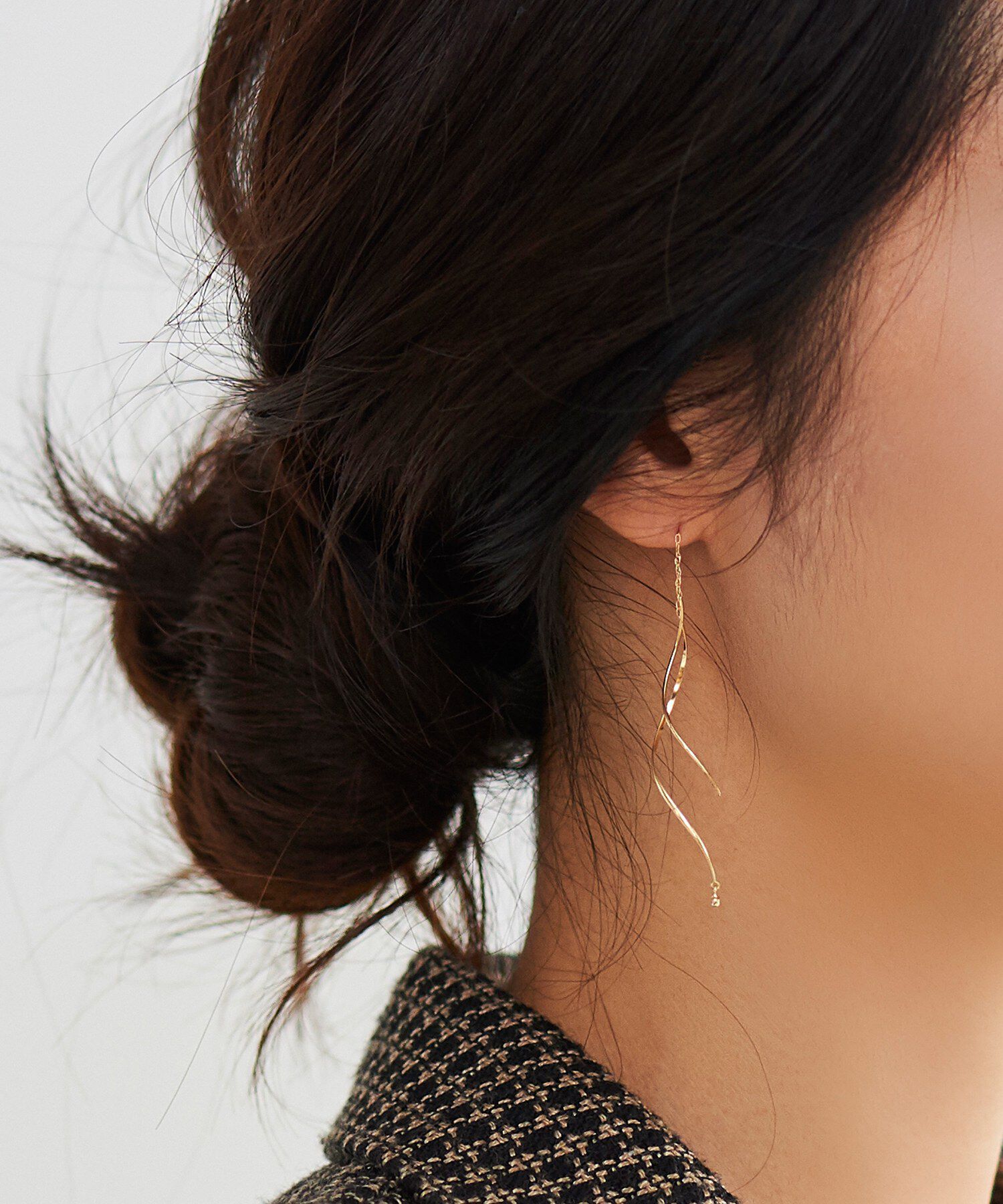 JUPITER「【K18】ダイヤモンドアメリカンピアス」|ピアス|