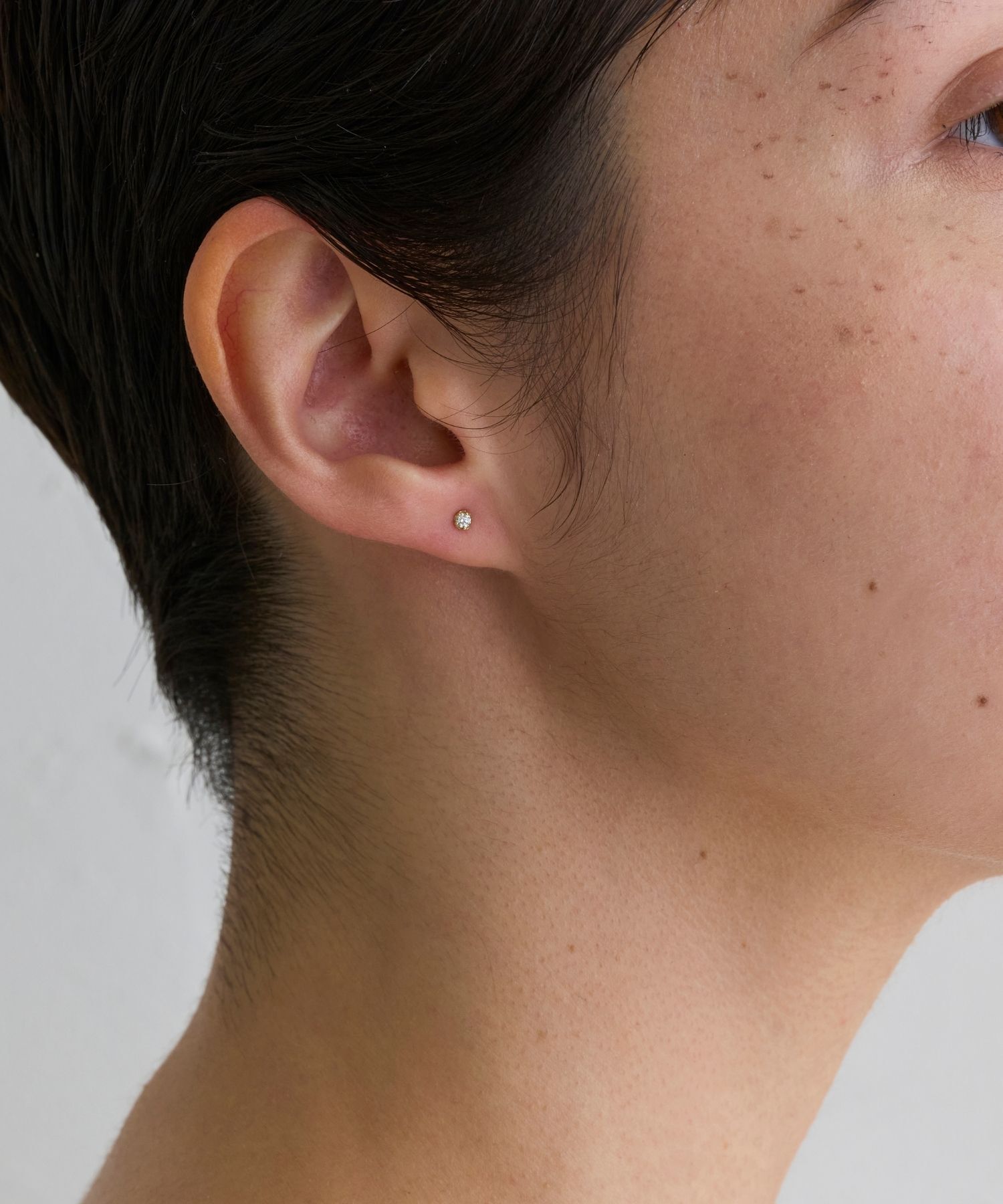 JUPITER「【K18】ベーシックダイヤモンドピアス/金属アレルギー対応」|ピアス|