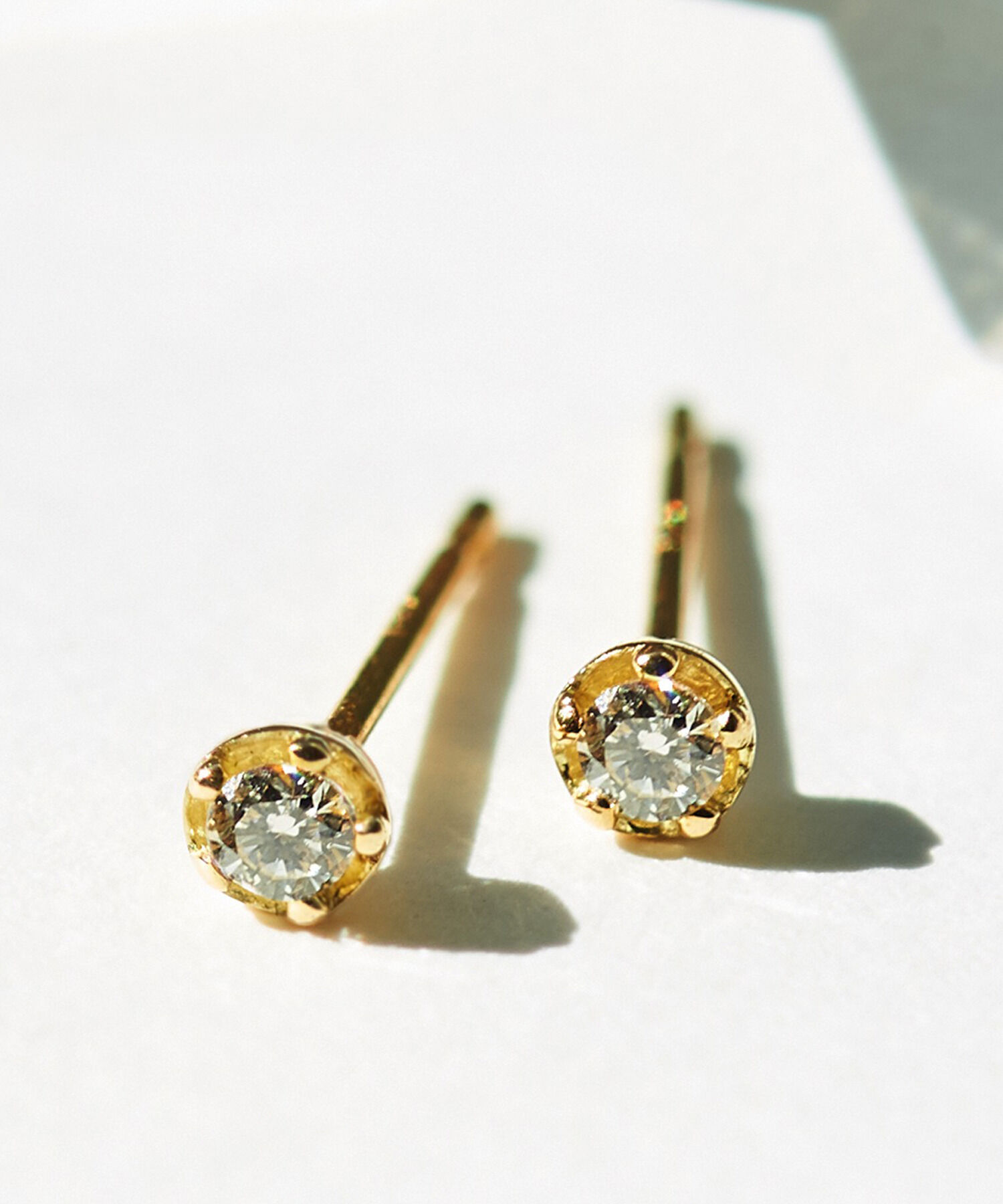 JUPITER「【K18】ベーシックダイヤモンドピアス/金属アレルギー対応」|ピアス|