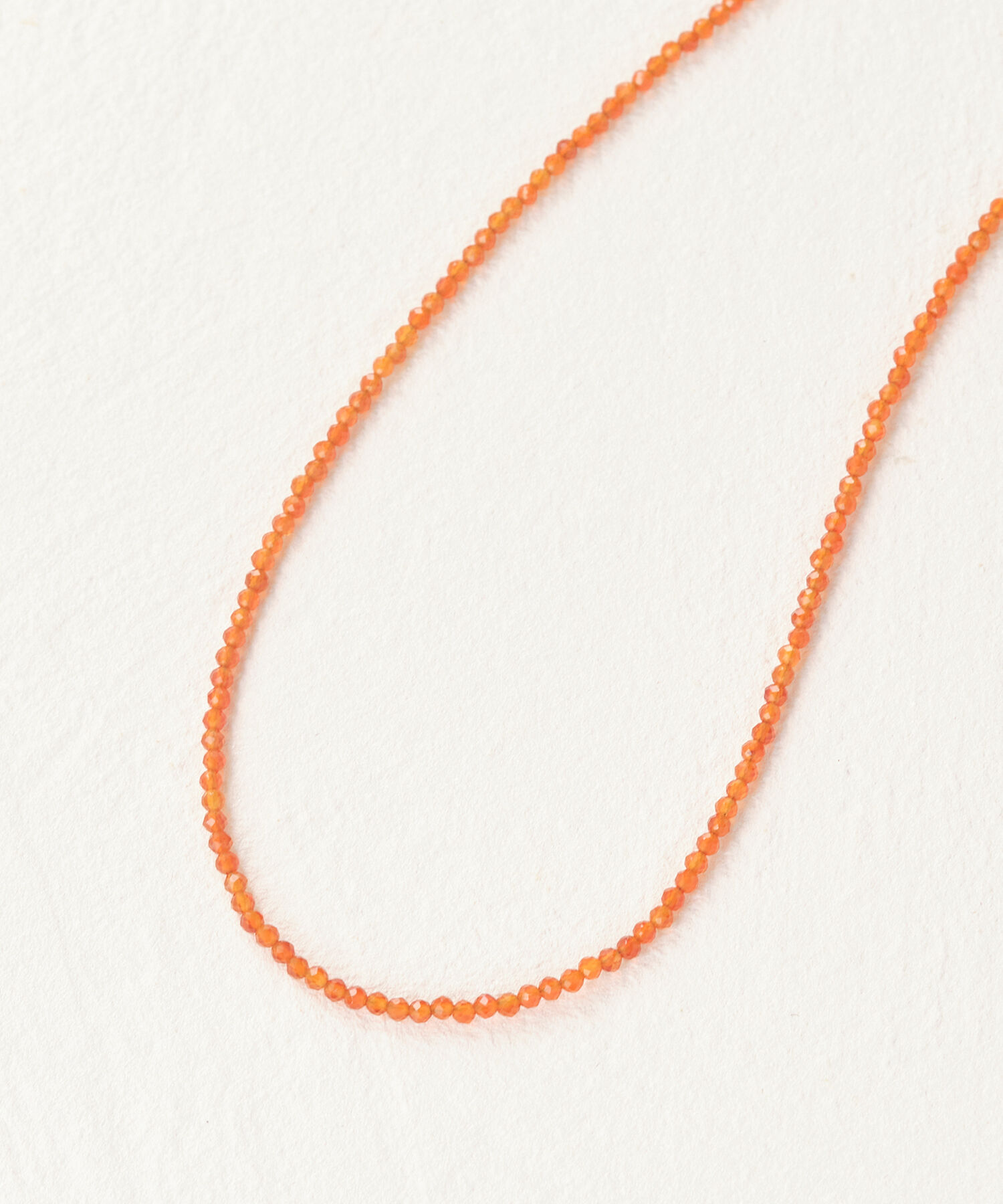 JUPITER「天然石ビーズネックレス/金属アレルギー対応/ニッケルフリー　カーネリアン」|ネックレス|