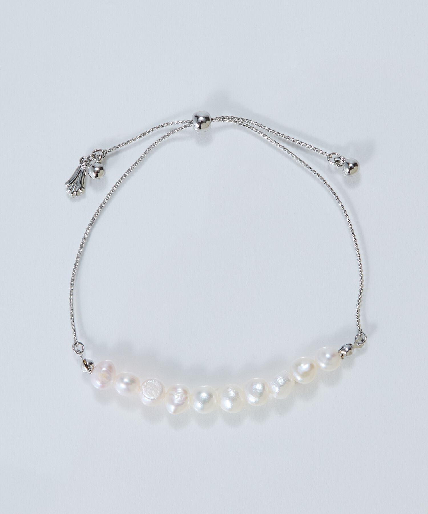 Phoebe「フレッシュウォーターパールブレスレット　シルバー/淡水パール」|ブレスレット・バングル|