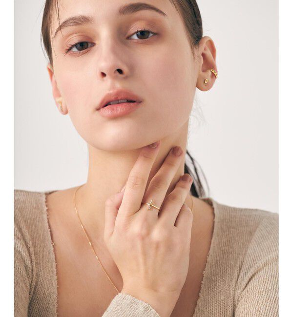 ete「[レクラン] K18YG ナチュラルストーン リング」|リング|