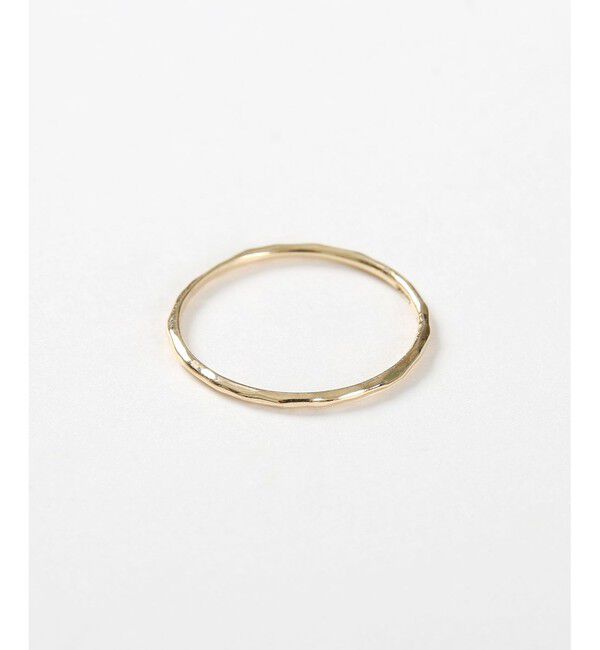 Jouete「K10YG レイヤー クラフト リング」|リング|