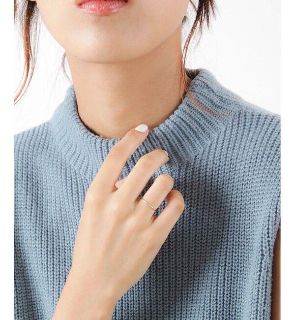 Jouete「K10YG レイヤー クラフト リング」|リング|