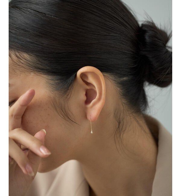 Jouete「K10YG ピアス ドロップ」|ピアス|