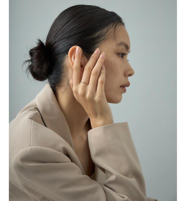 Jouete「[レイヤー] K10 リング ダイヤモンド コンビカラー」|リング|