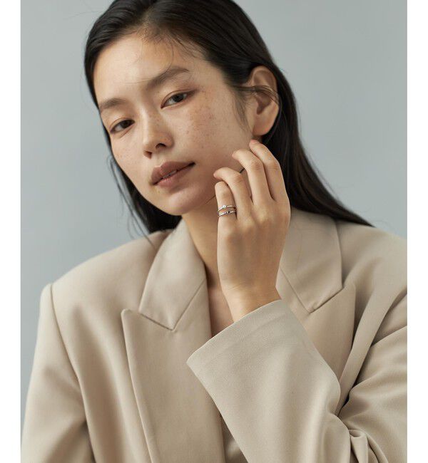 Jouete「[フォークピンキー] リング ジルコニア&times;パール」|リング|