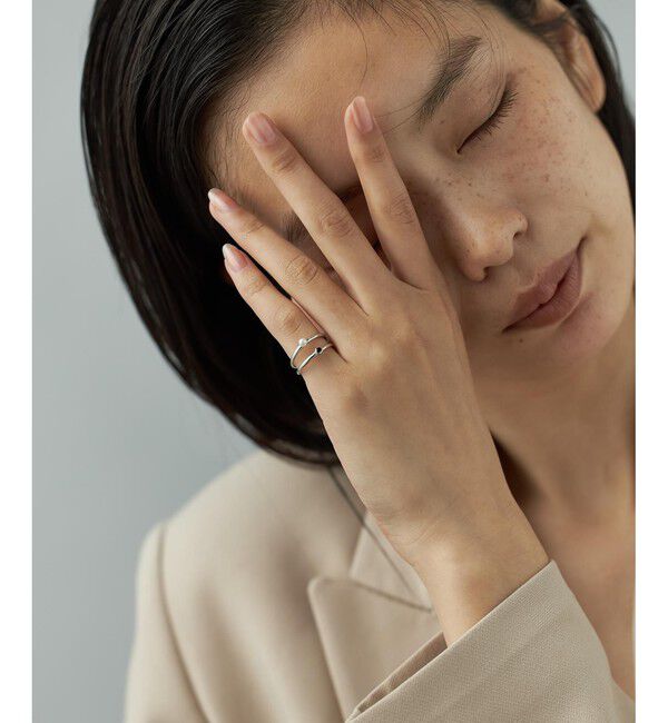 Jouete「[フォークピンキー] リング ジルコニア&times;パール」|リング|