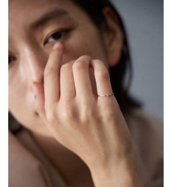 Jouete「K10YG ピンキーリング バー」|リング|