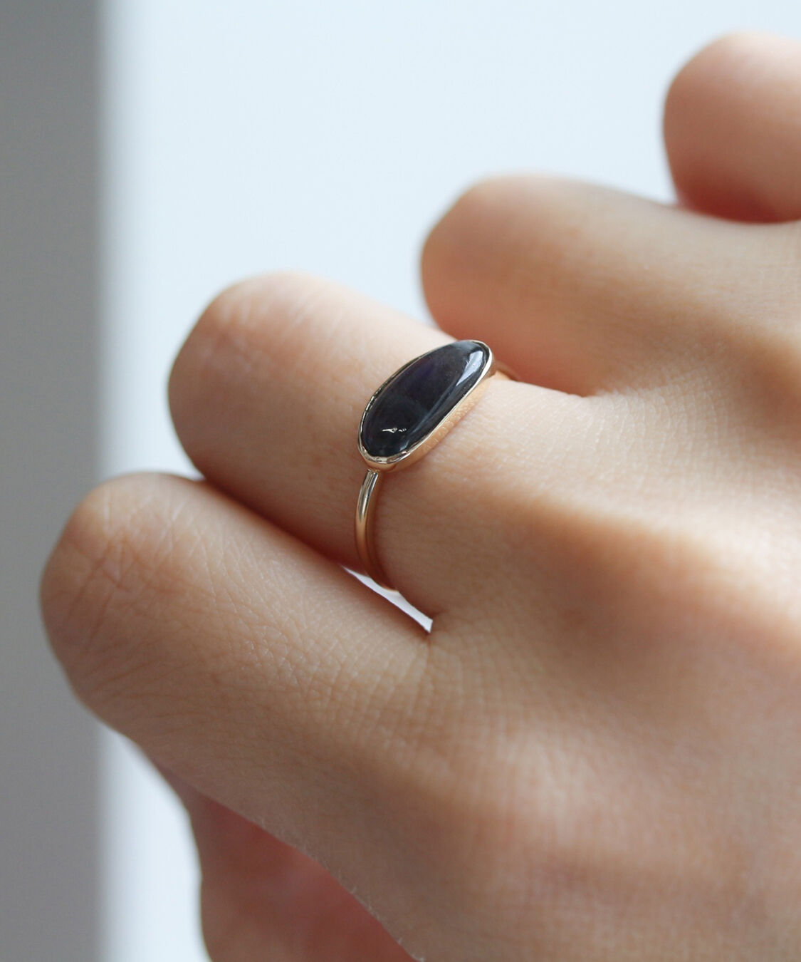  「ラブラドライト  リング | K10YG」|リング|