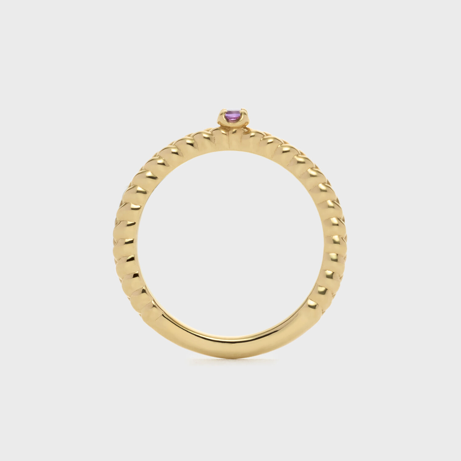 NOJESS「ゴールドアメジストピンキーリング」|リング|