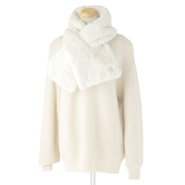 PAUL&JOE「ＰＪ／マフラー／フェイクファー差し込み」|マフラー|