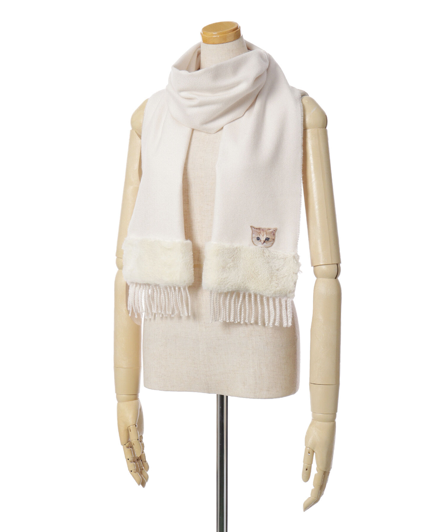 PAUL&JOE「ＰＪ／マフラー／パッケージ付スムースタッチファーヌネット」|マフラー|