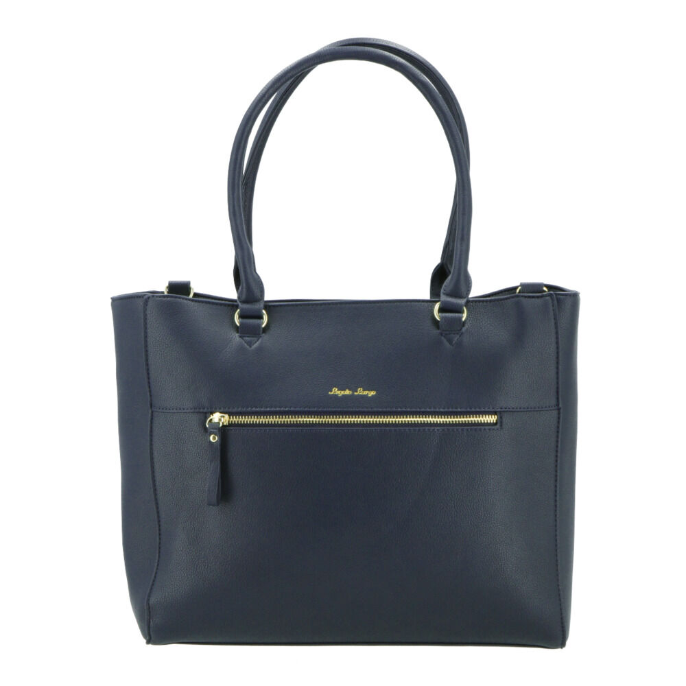 Legato Largo「レガートラルゴ トートバッグ 通販 A4 大きめ 通勤 通学 合皮 フェイクレザー 可愛い」|トートバッグ|ブルー1