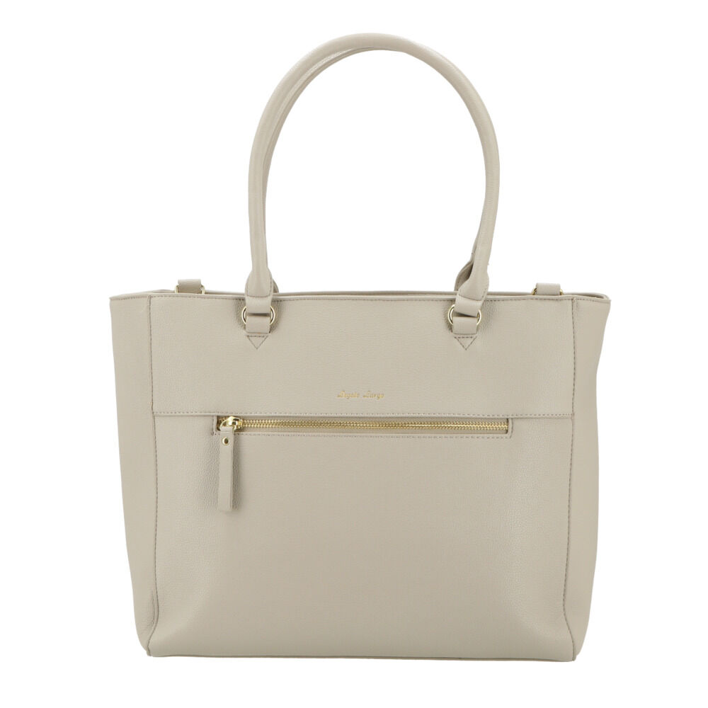 Legato Largo「レガートラルゴ トートバッグ 通販 A4 大きめ 通勤 通学 合皮 フェイクレザー 可愛い」|トートバッグ|グレー1