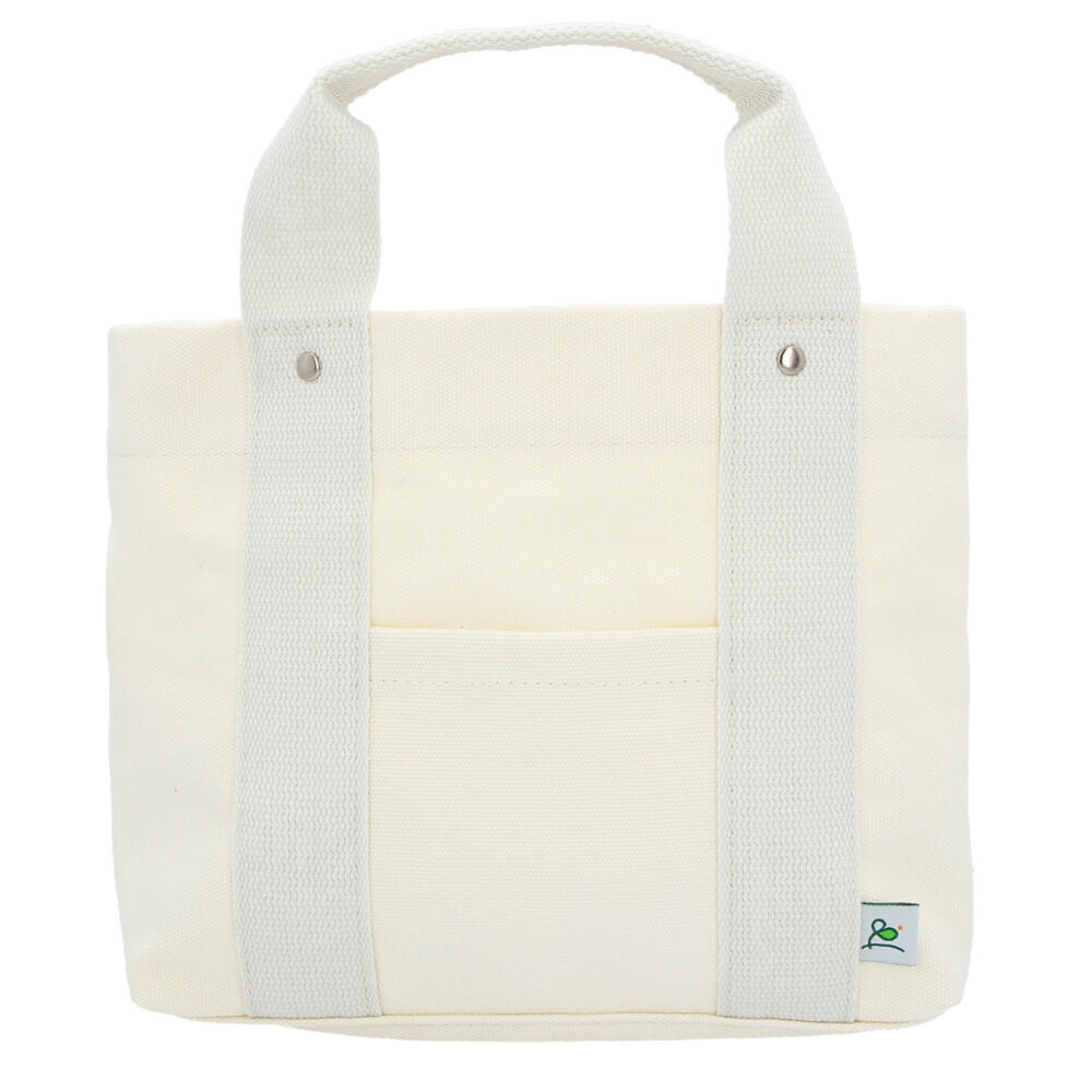 BACKYARD FAMILY「ミニトートバッグ 仕切り 通販 トートバッグ キャンバストートバッグ ミニバッグ トートバック」|トートバッグ|ホワイト1