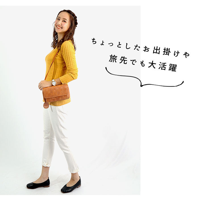 BACKYARD FAMILY「ショルダーバッグ レディース 本革 通販 斜めがけ 革 小さめ お財布ポシェット お財布バッグ」|ショルダー・メッセンジャー|