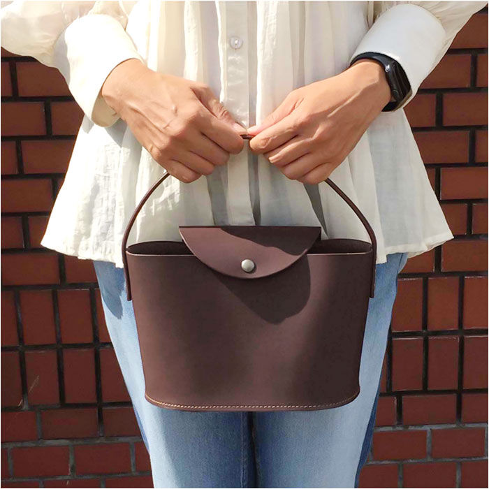 BACKYARD FAMILY「リアン Lien ハンドバッグ 通販 LT21601 ベリーバケット ハンドバック バケツ型バッグ」|ハンドバッグ|