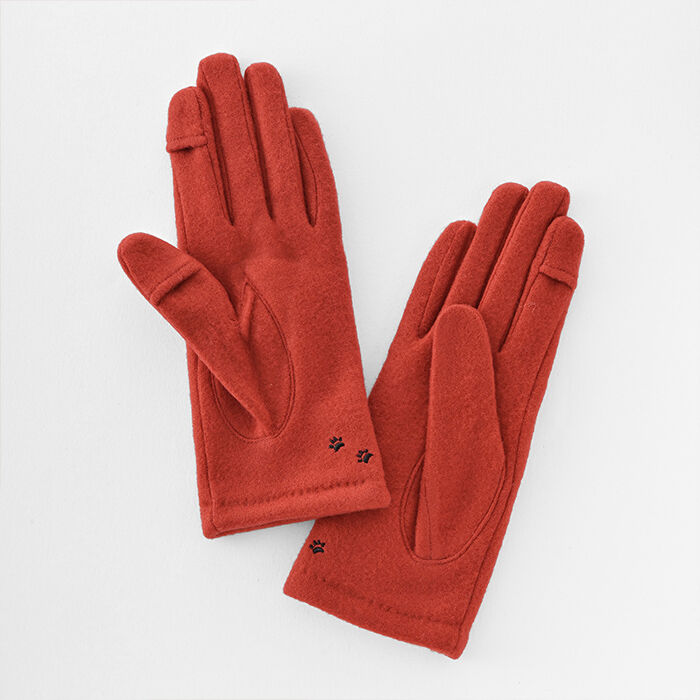 BACKYARD FAMILY「クロダ 手袋 レディース 通販 グローブ 手ぶくろ 暖かい かわいい ねこ スマートフォン対応」|手袋|