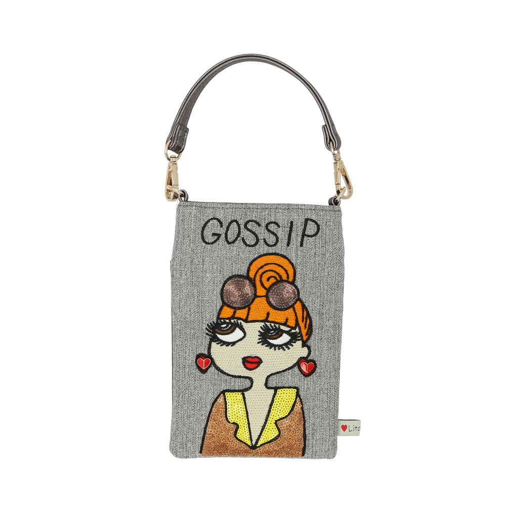 BACKYARD FAMILY「スマホショルダーバッグ レディース 通販 Lyre バッグ スマホバッグ ミニショルダー」|ショルダー・メッセンジャー|グレー1