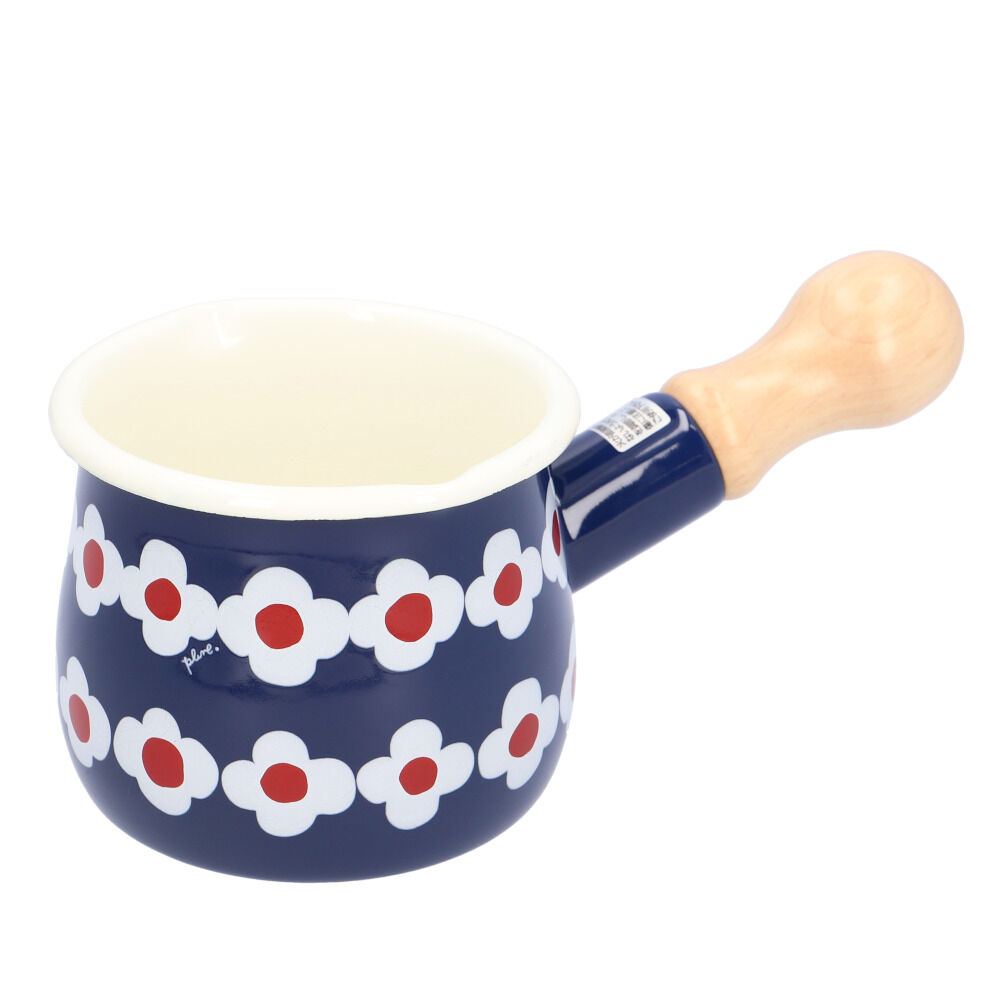 BACKYARD FAMILY「ミルクパン ホーロー 通販 琺瑯 ほうろう ホーロー鍋 琺瑯鍋 片手鍋 小さめ ガス火専用」|食器・キッチングッズ|ブルー1