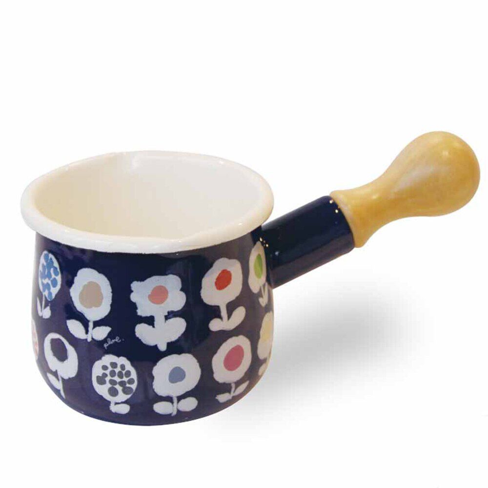 BACKYARD FAMILY「ミルクパン ホーロー 通販 琺瑯 ほうろう ホーロー鍋 琺瑯鍋 片手鍋 小さめ ガス火専用」|食器・キッチングッズ|ブルー2