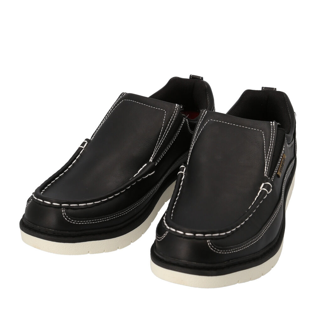 BACKYARD FAMILY「EDWIN スニーカー EDW7381 通販 スリッポン エドウィン 靴 メンズ 防滑シューズ」|スリッポン|ブラック1