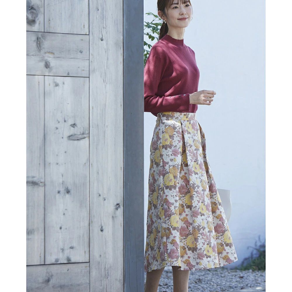 BACKYARD FAMILY「スカート レディース ミモレ丈 冬 通販 ミモレ丈スカート フレアスカート ロングスカート 秋冬」|スカート|