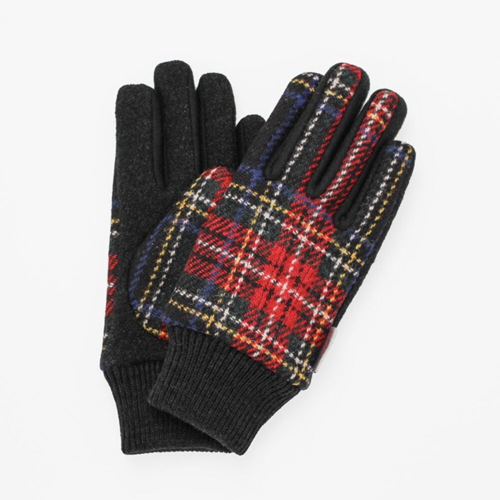 BACKYARD FAMILY「ハリスツイード 手袋 メンズ 通販 Harris Tweed グローブ 手ぶくろ」|手袋|レッド2