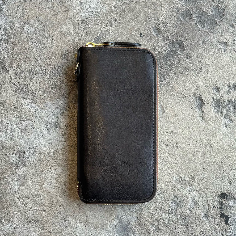 BACKYARD FAMILY「長財布 メンズ 本革 通販 日本製 ヴィンテージホースハイド 革 レザー 財布 さいふ 革財布」|財布|ブラック1