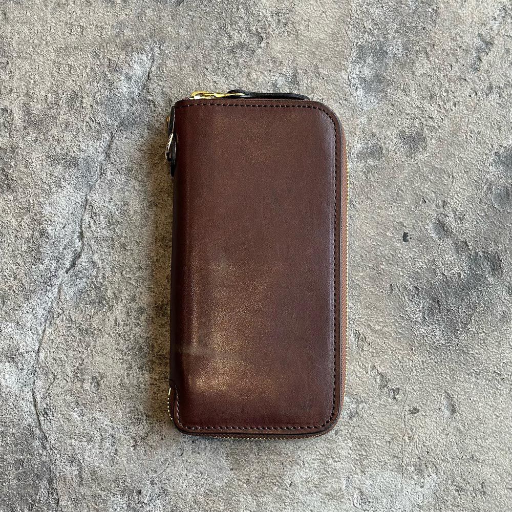 BACKYARD FAMILY「長財布 メンズ 本革 通販 日本製 ヴィンテージホースハイド 革 レザー 財布 さいふ 革財布」|財布|ブラウン1