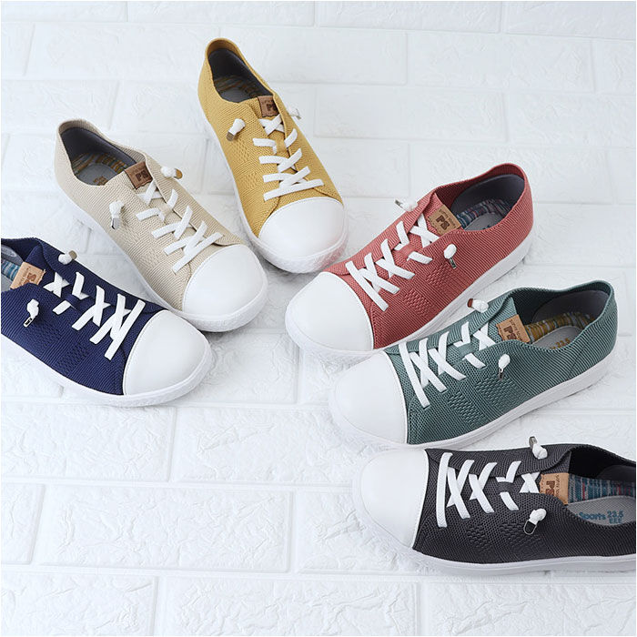 BACKYARD FAMILY「パンジー スニーカー 通販 シューズ 靴 くつ ニット素材 通気性 女性 婦人 歩きやすい」|スリッポン|