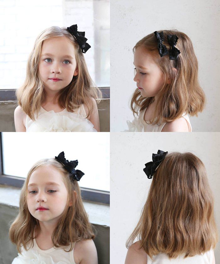 BACKYARD FAMILY「ヘアクリップ リボン 小さめ 2個セット 通販 ヘア クリップ ヘアピン 髪飾り 髪留め キッズ」|その他|