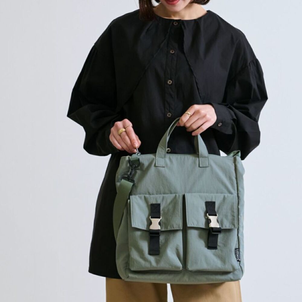 BACKYARD FAMILY「リズデイズ ショルダーバッグ 通販 lizdays トートバッグ Kacchirin」|トートバッグ|グリーン1