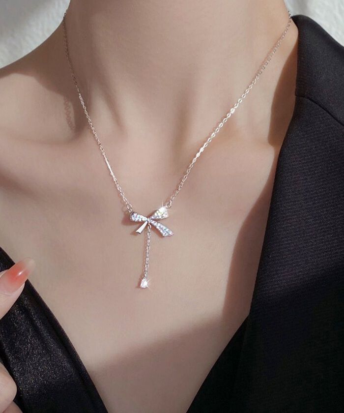 BACKYARD FAMILY「ネックレス レディース シンプル 通販 ペンダント リボンネックレス リボン レディースジュエリー」|その他|