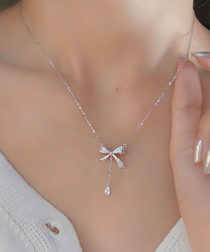 BACKYARD FAMILY「ネックレス レディース シンプル 通販 ペンダント リボンネックレス リボン レディースジュエリー」|その他|